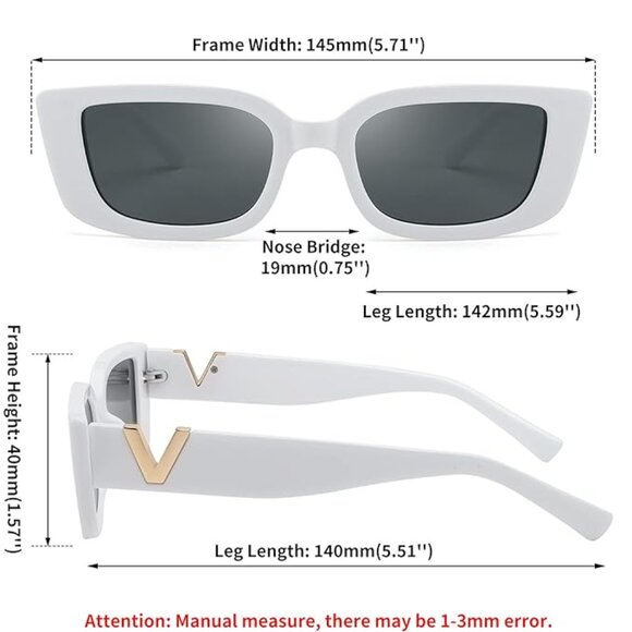 Rectangle women's sunglasses - Picture 3 of 5
